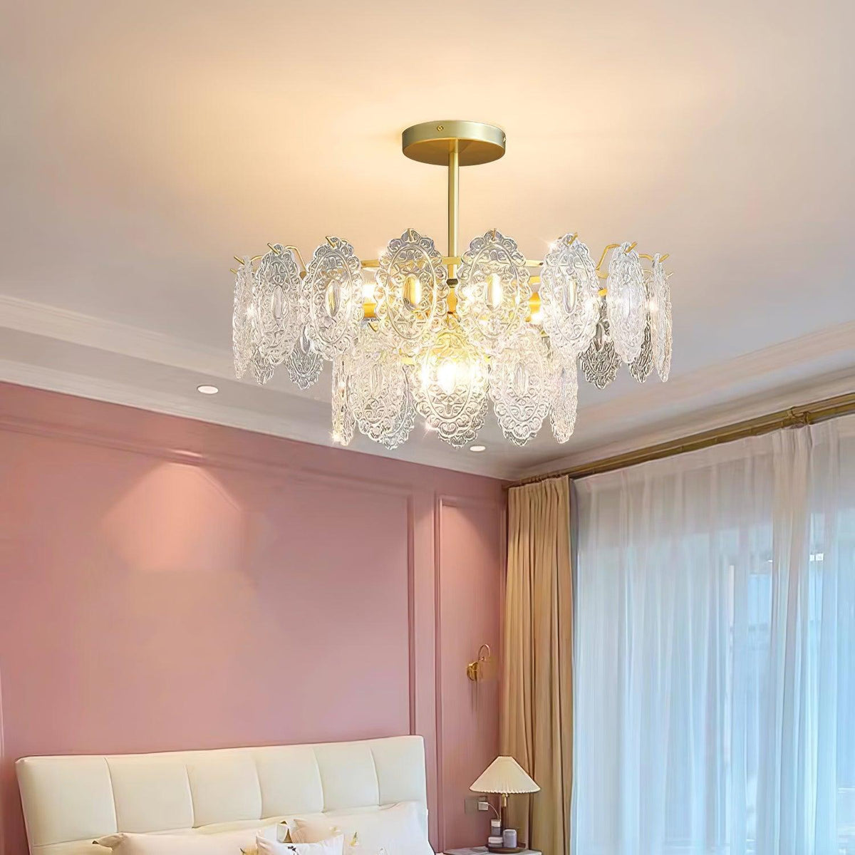Briarden Glass Chandelier-Moonnatur