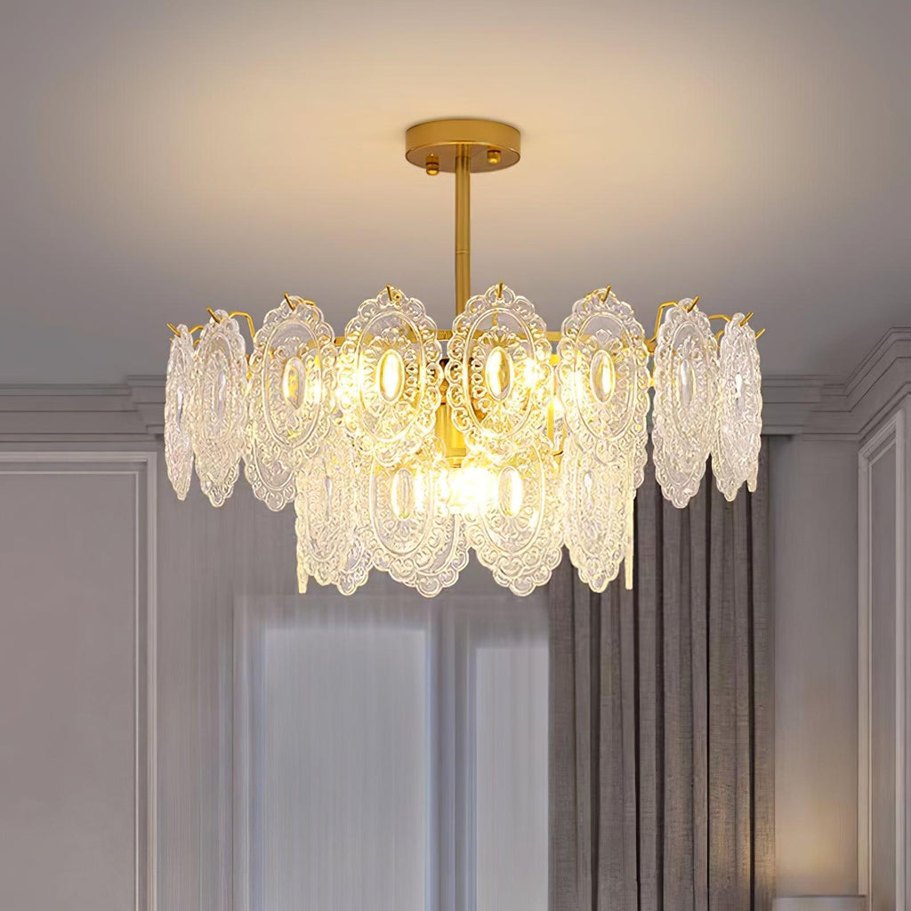 Briarden Glass Chandelier-Moonnatur