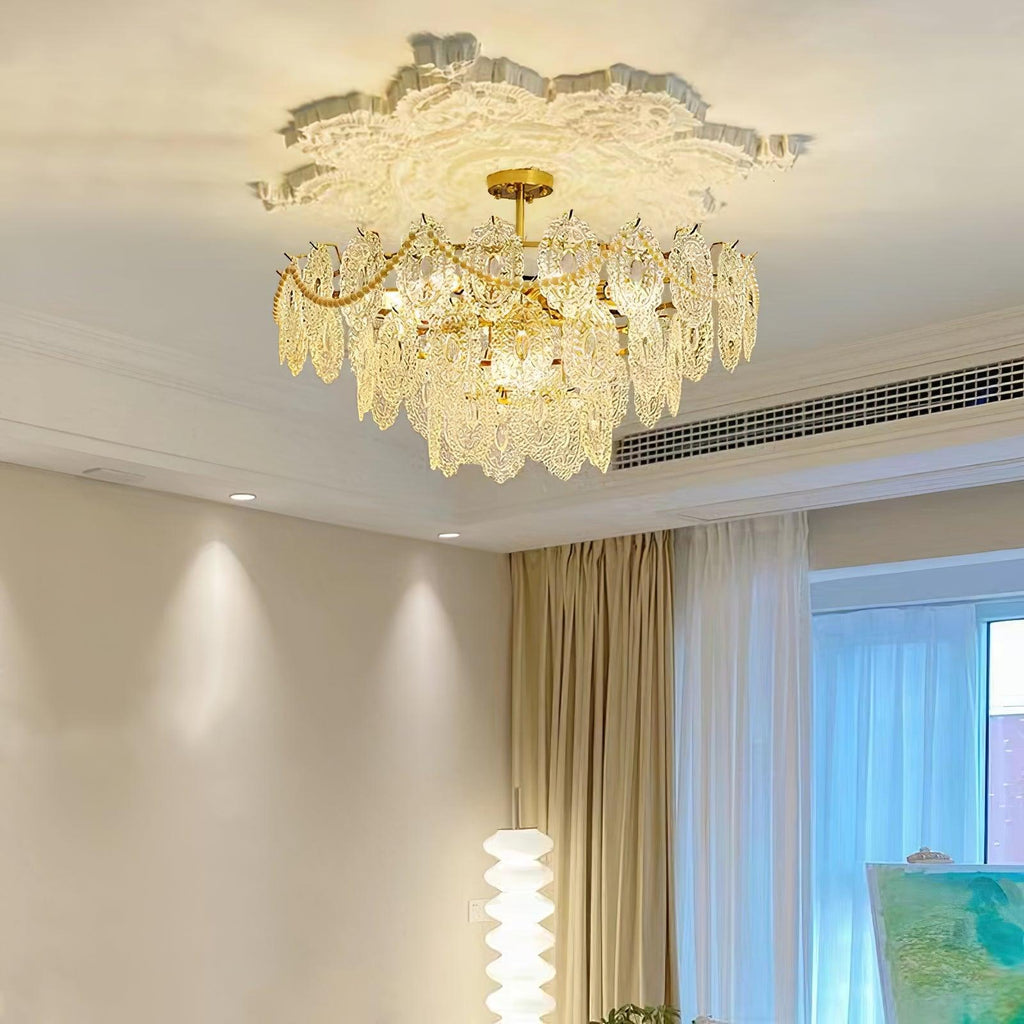 Briarden Glass Chandelier-Moonnatur