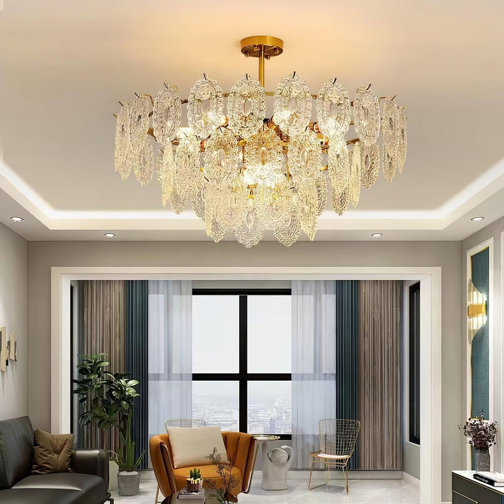 Briarden Glass Chandelier-Moonnatur
