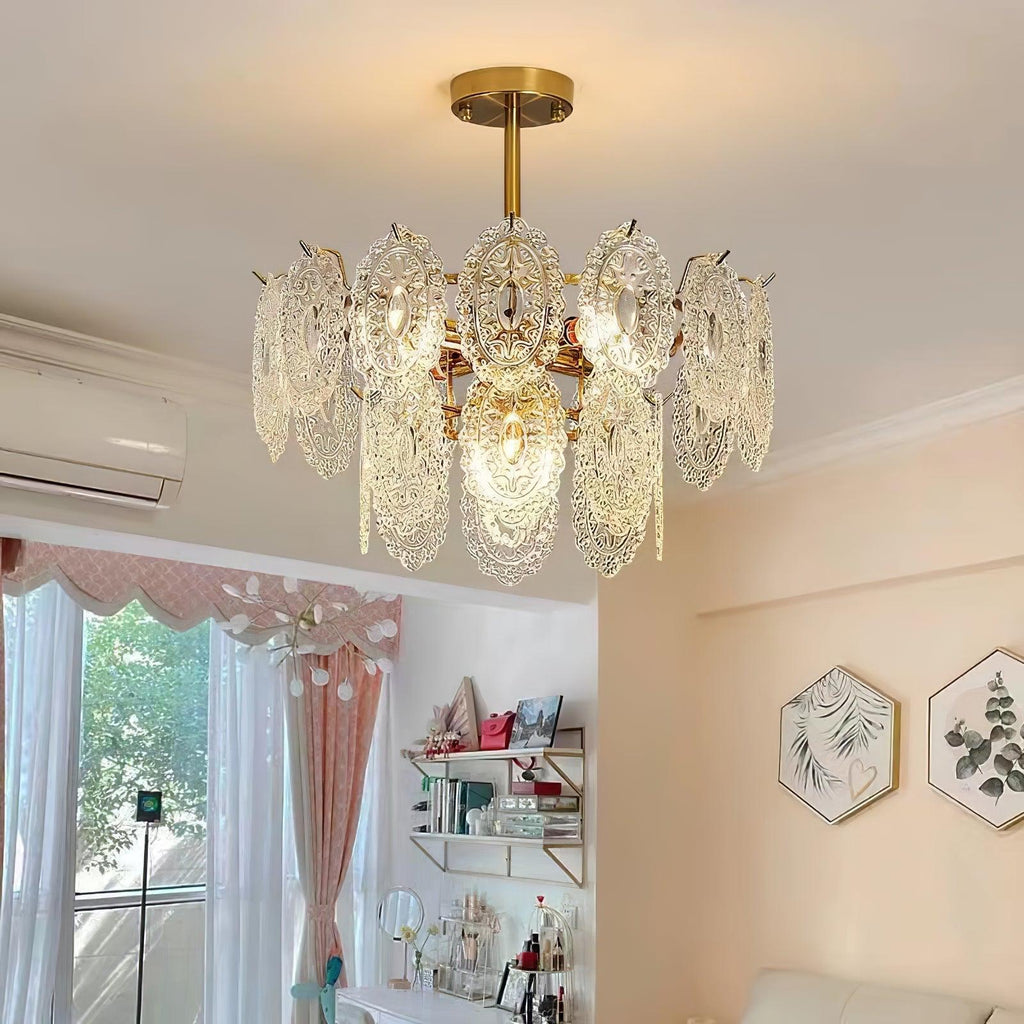 Briarden Glass Chandelier-Moonnatur