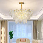 Idenia Glass Chandelier-Moonnatur