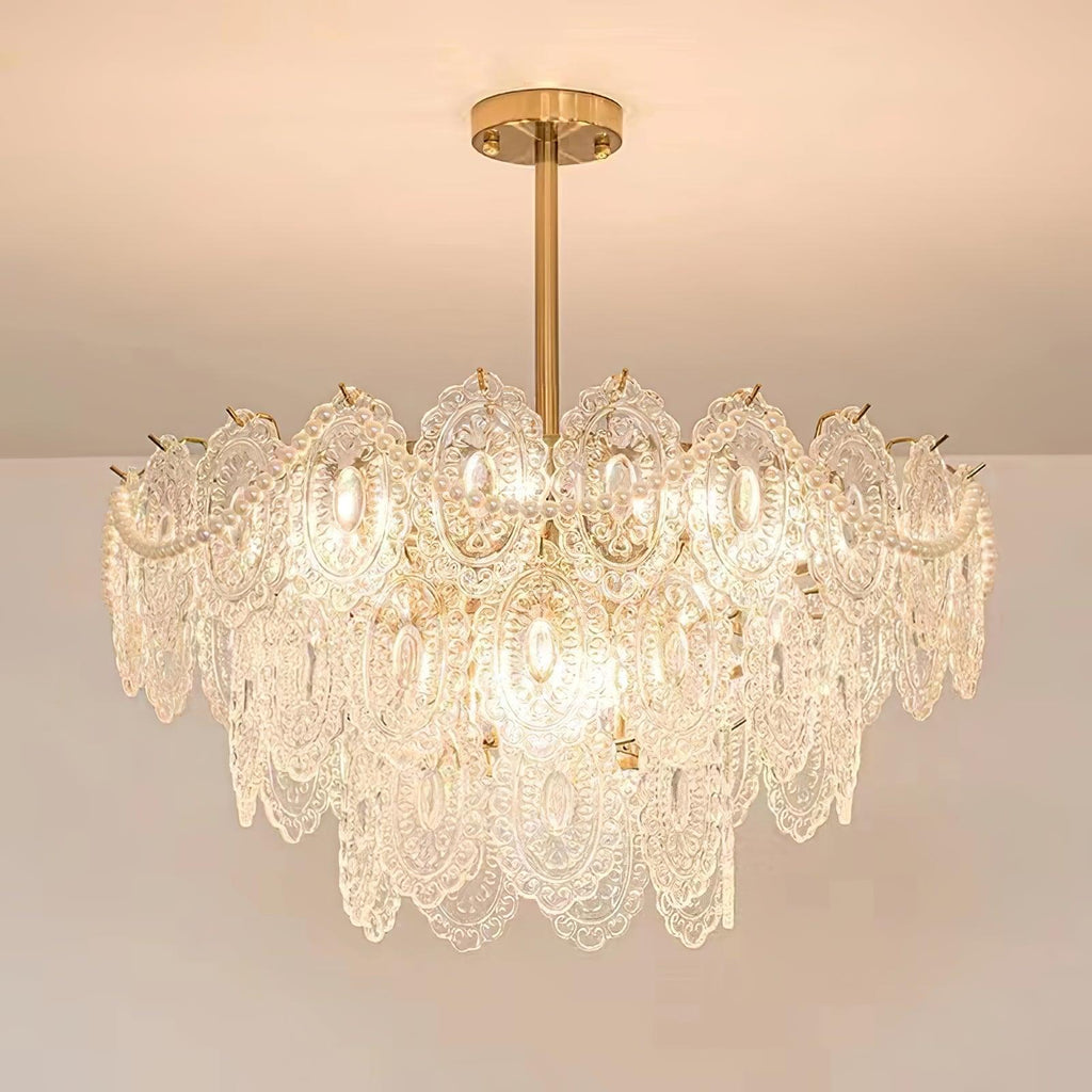 Idenia Glass Chandelier-Moonnatur
