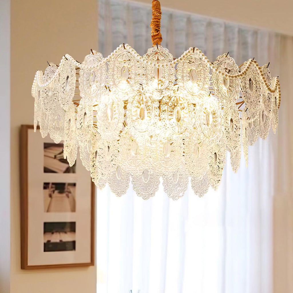 Idenia Glass Chandelier-Moonnatur