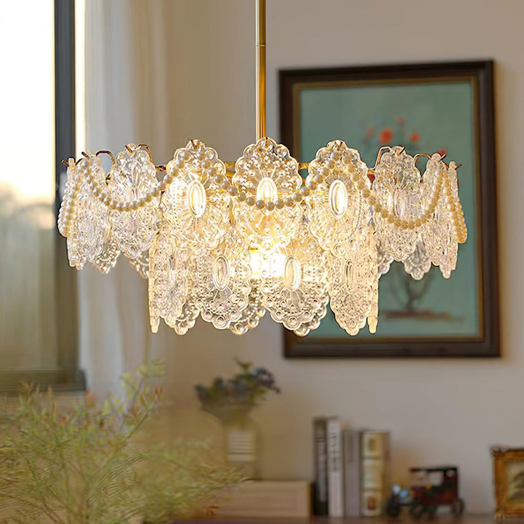 Idenia Glass Chandelier-Moonnatur