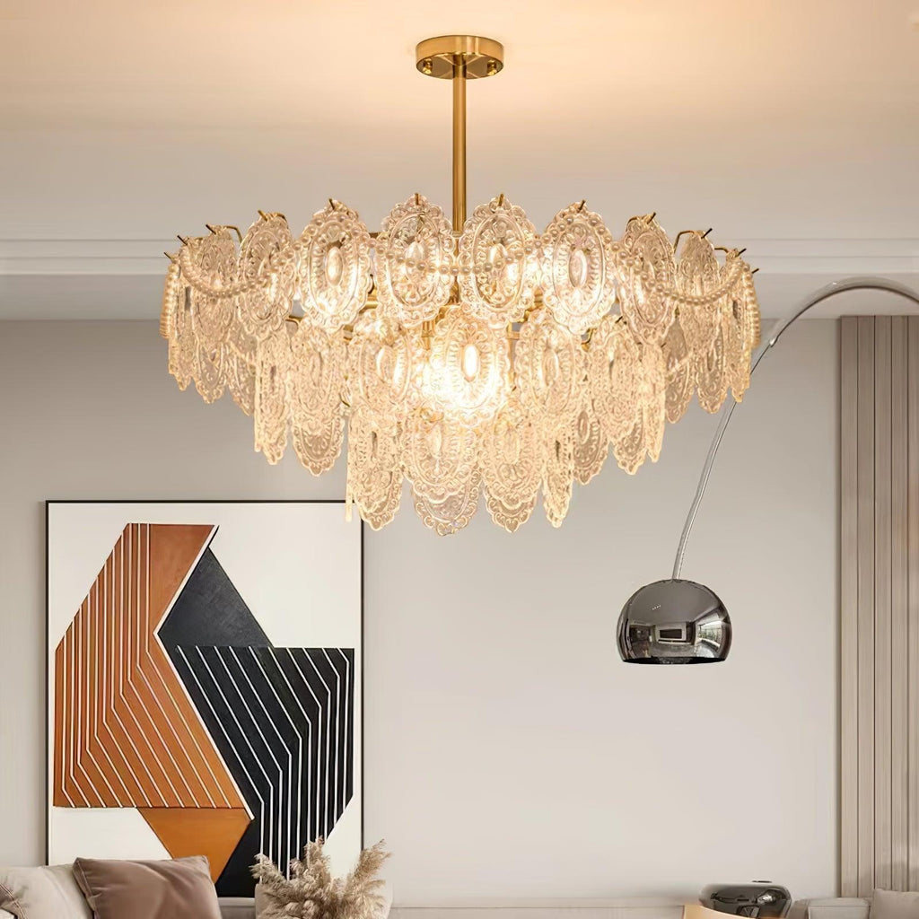 Idenia Glass Chandelier-Moonnatur