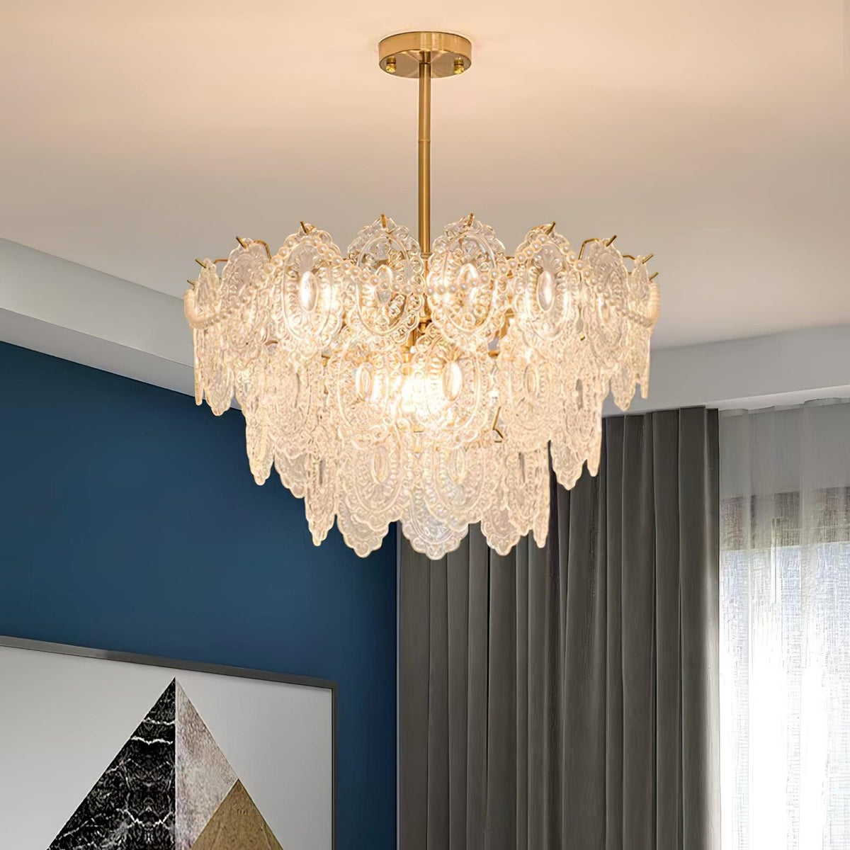 Idenia Glass Chandelier-Moonnatur