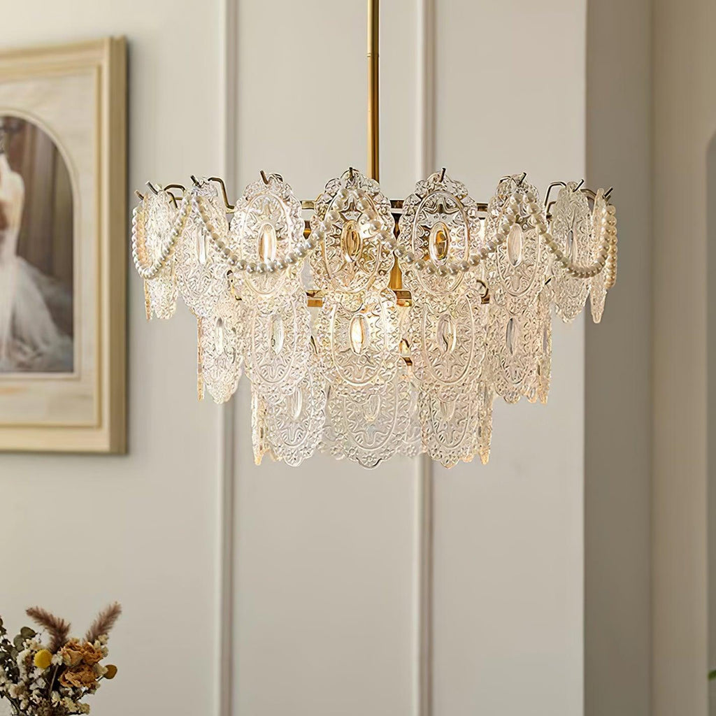 Idenia Glass Chandelier-Moonnatur