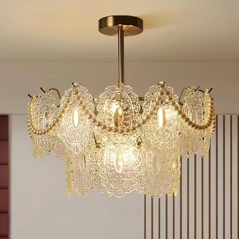 Idenia Glass Chandelier-Moonnatur