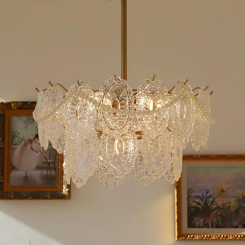 Idenia Glass Chandelier-Moonnatur