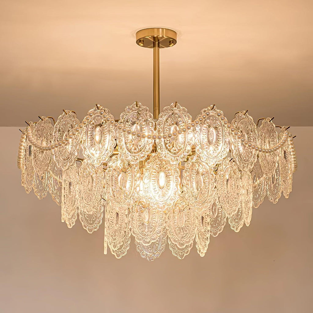 Idenia Glass Chandelier-Moonnatur
