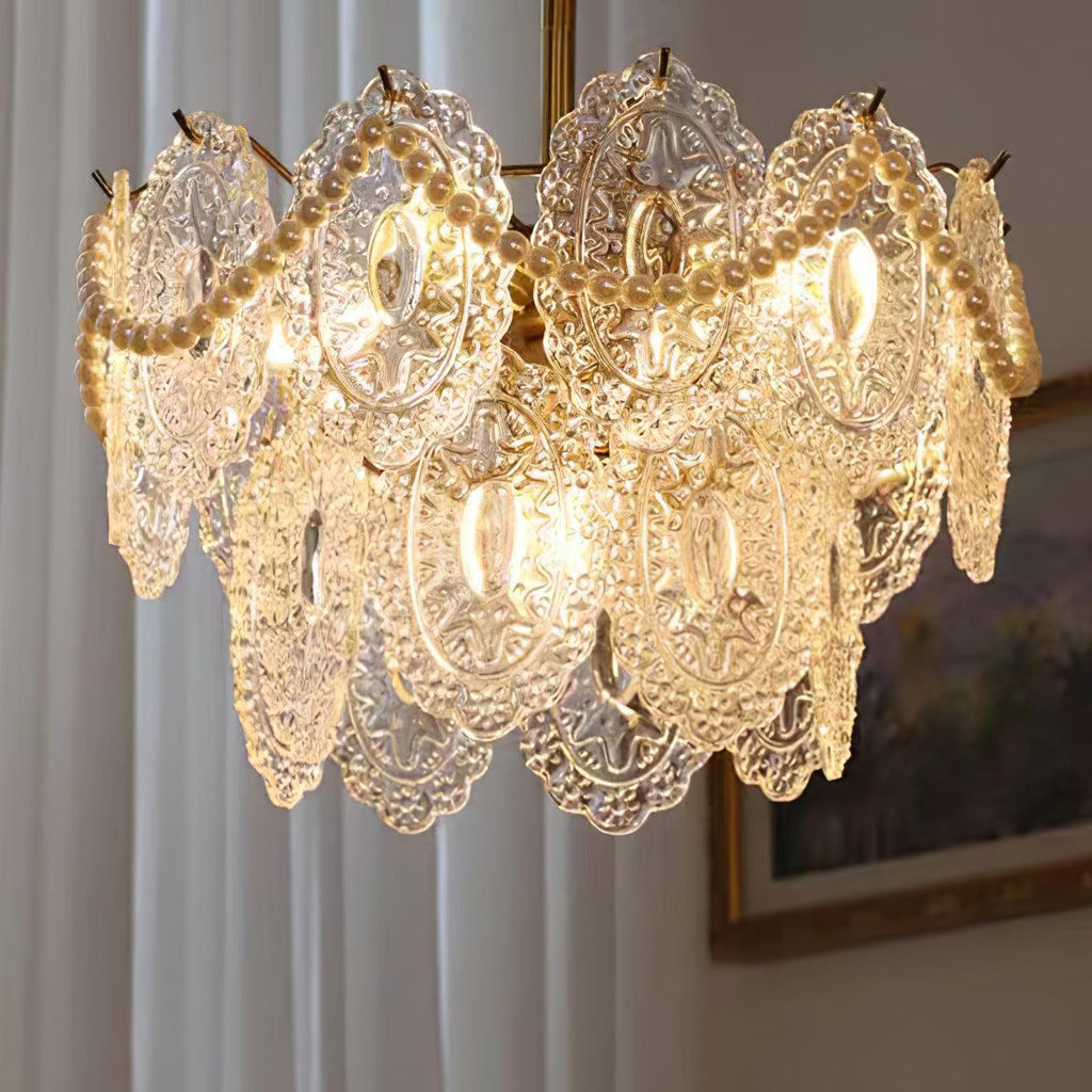 Idenia Glass Chandelier-Moonnatur