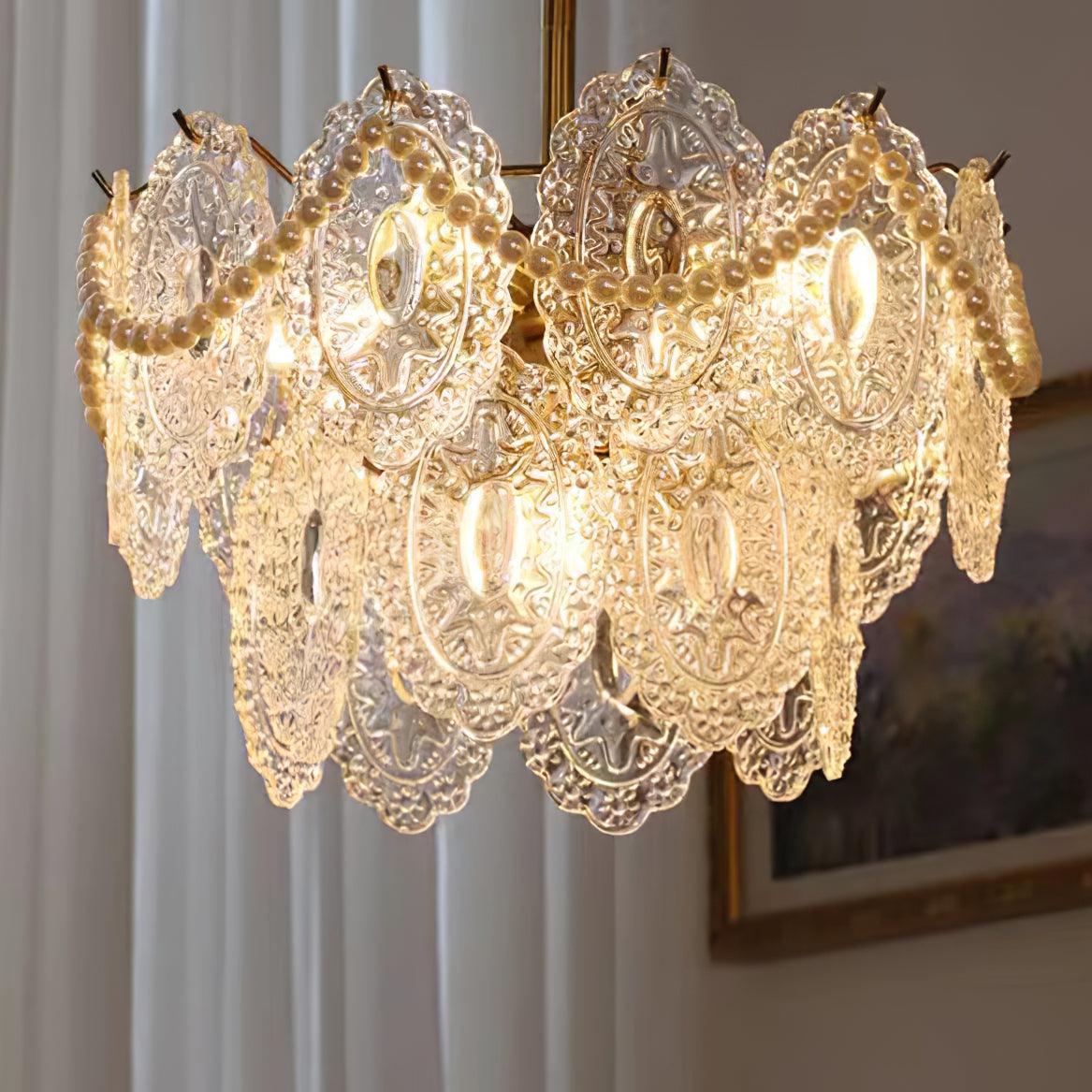 Idenia Glass Chandelier-Moonnatur