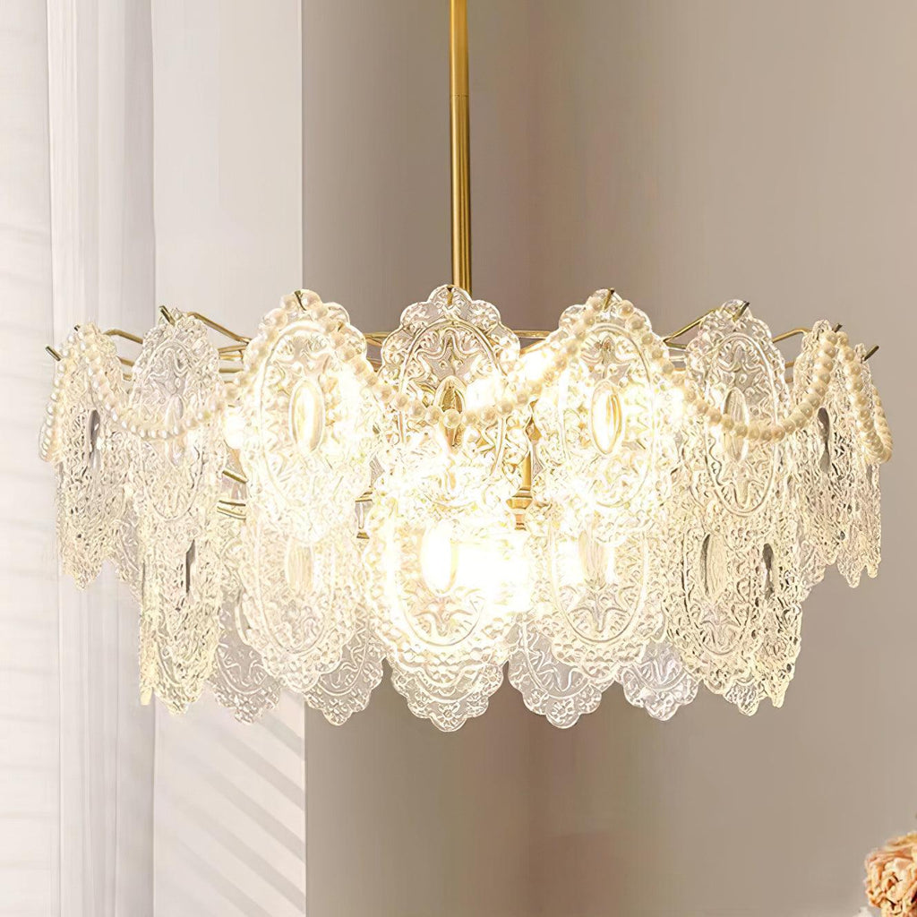 Idenia Glass Chandelier-Moonnatur