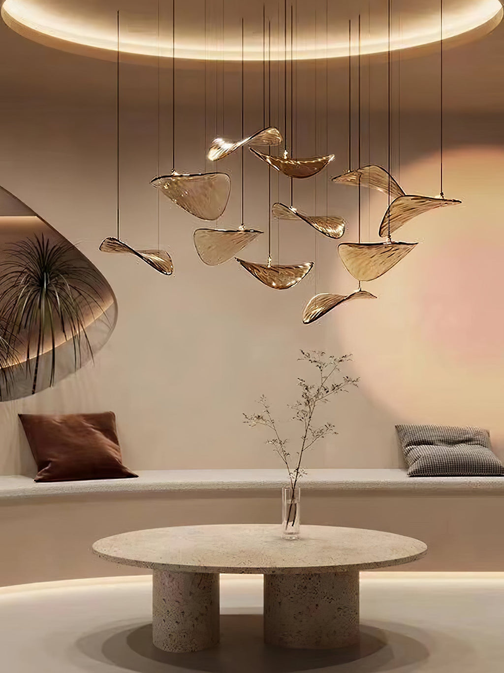 Hadrisse Glass Pendant Light-Moonnatur