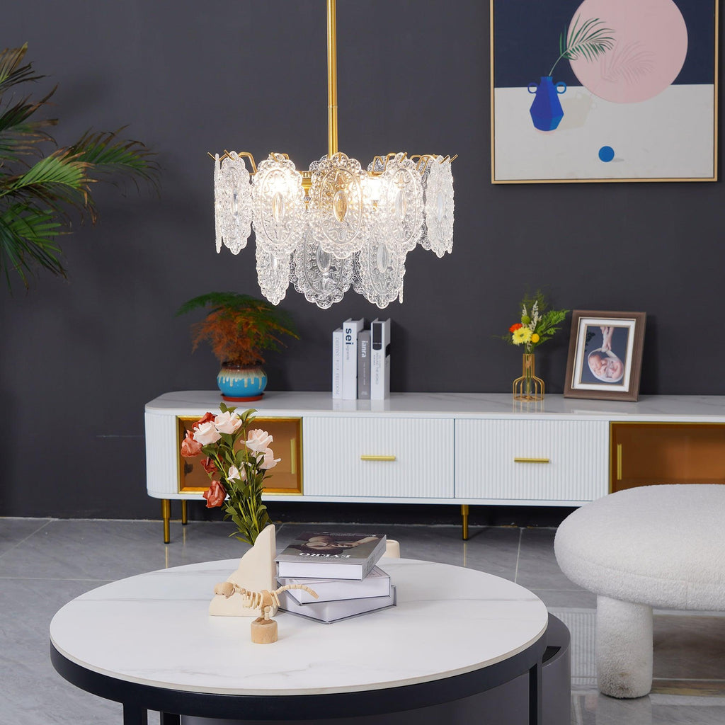 Briarden Glass Chandelier-Moonnatur