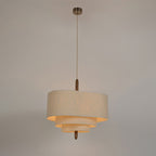 Eldenenna Fabric Pendant Light-Moonnatur