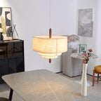 Eldenenna Fabric Pendant Light-Moonnatur