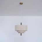 Eldenenna Fabric Pendant Light-Moonnatur