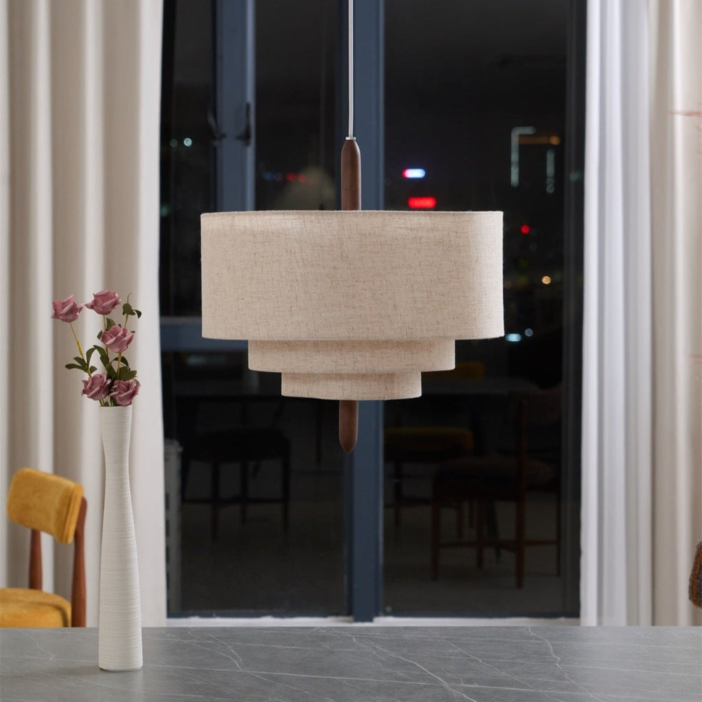 Eldenenna Fabric Pendant Light-Moonnatur