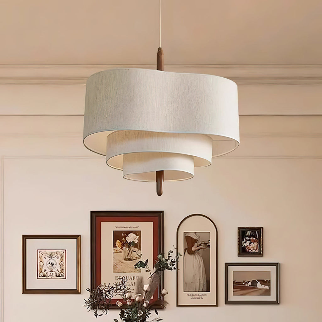 Eldenenna Fabric Pendant Light-Moonnatur