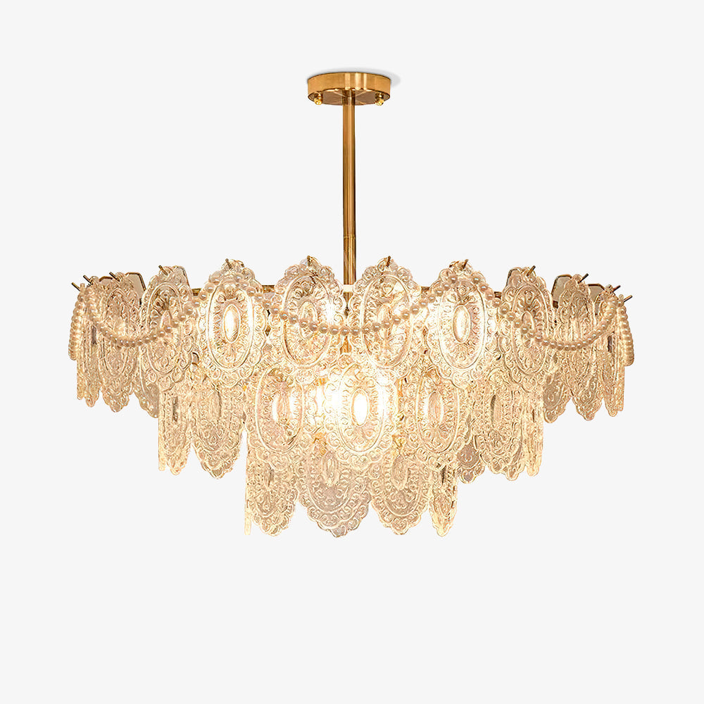 Idenia Glass Chandelier-Moonnatur