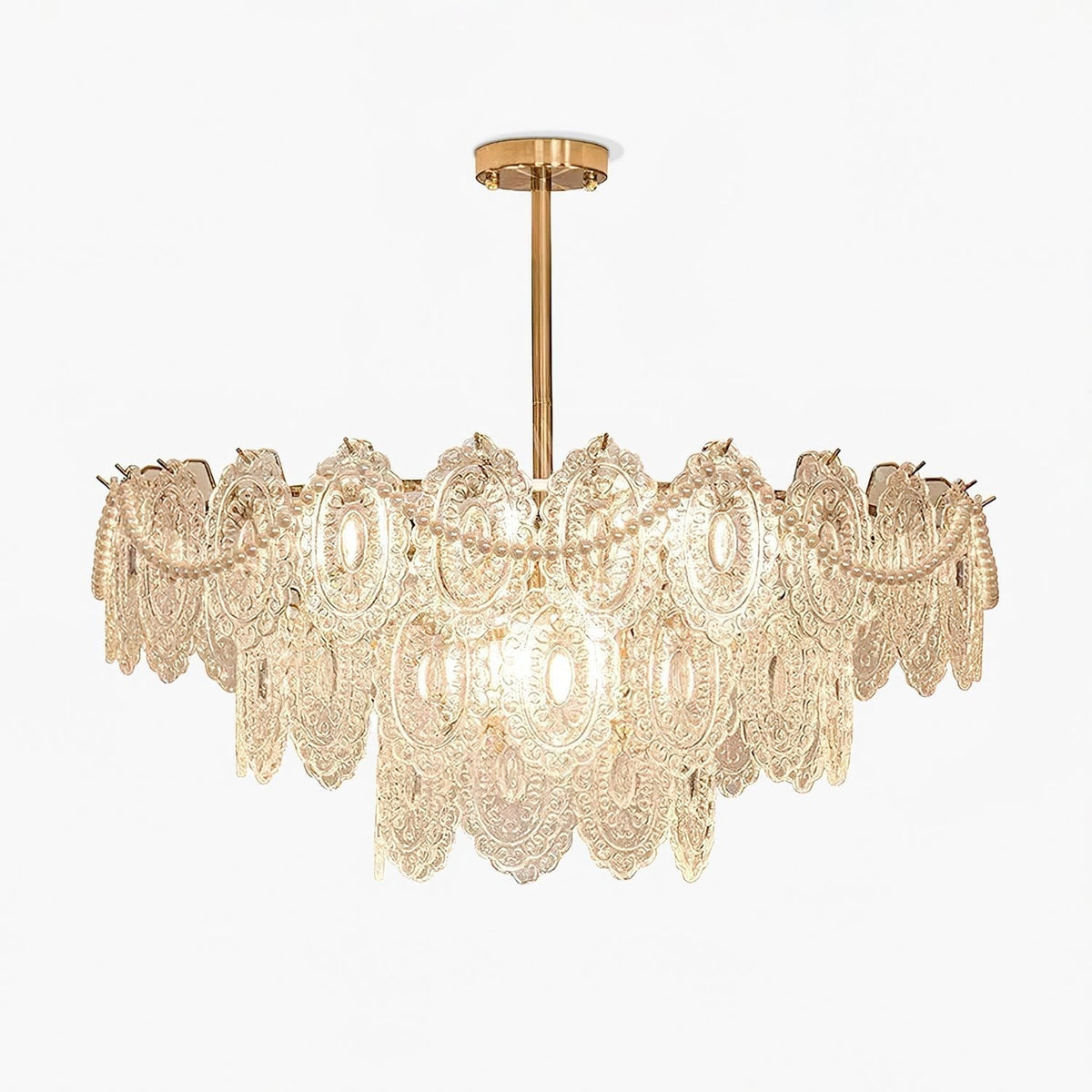 Idenia Glass Chandelier-Moonnatur