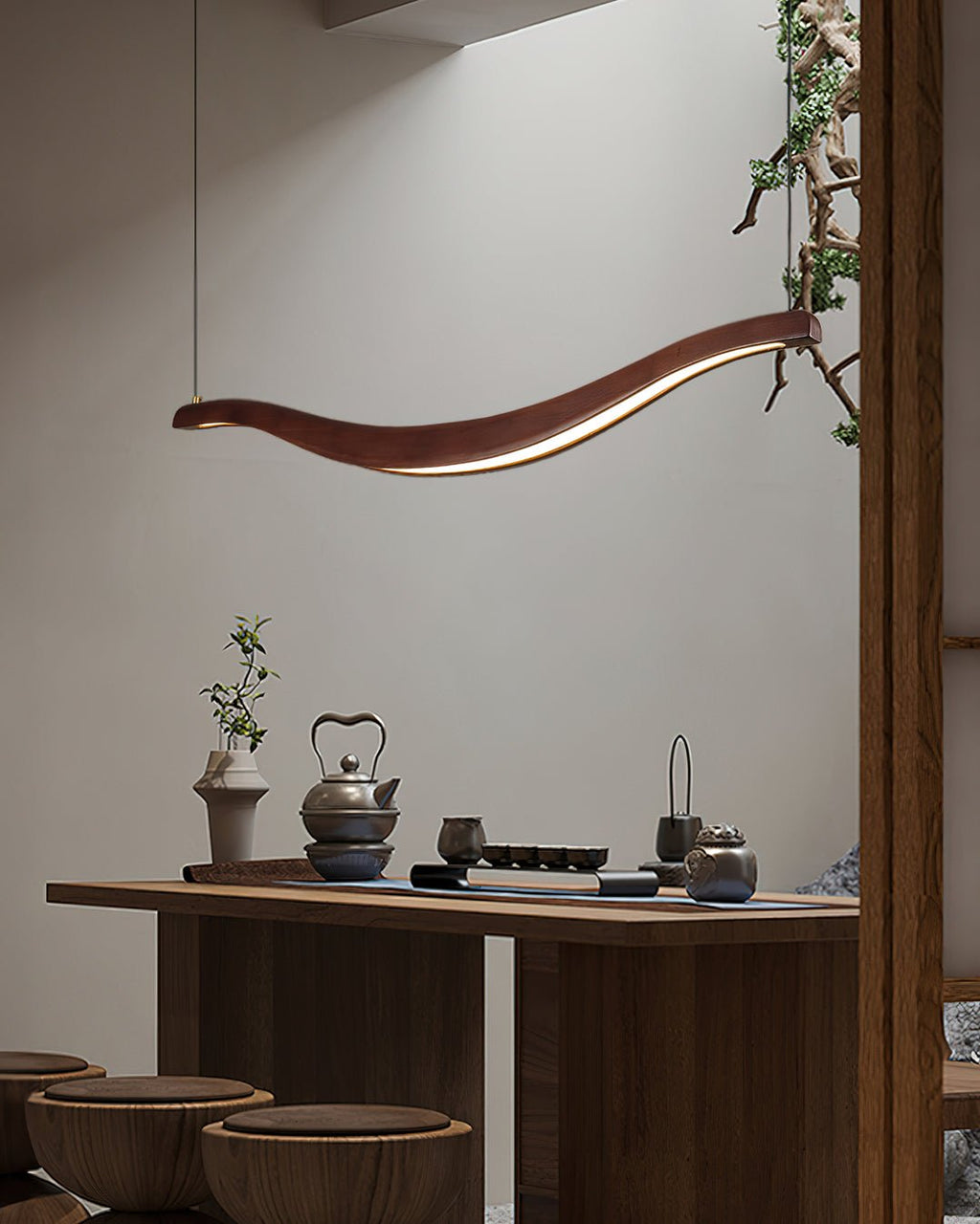 Wyrenune Wood Chandelier-Moonnatur