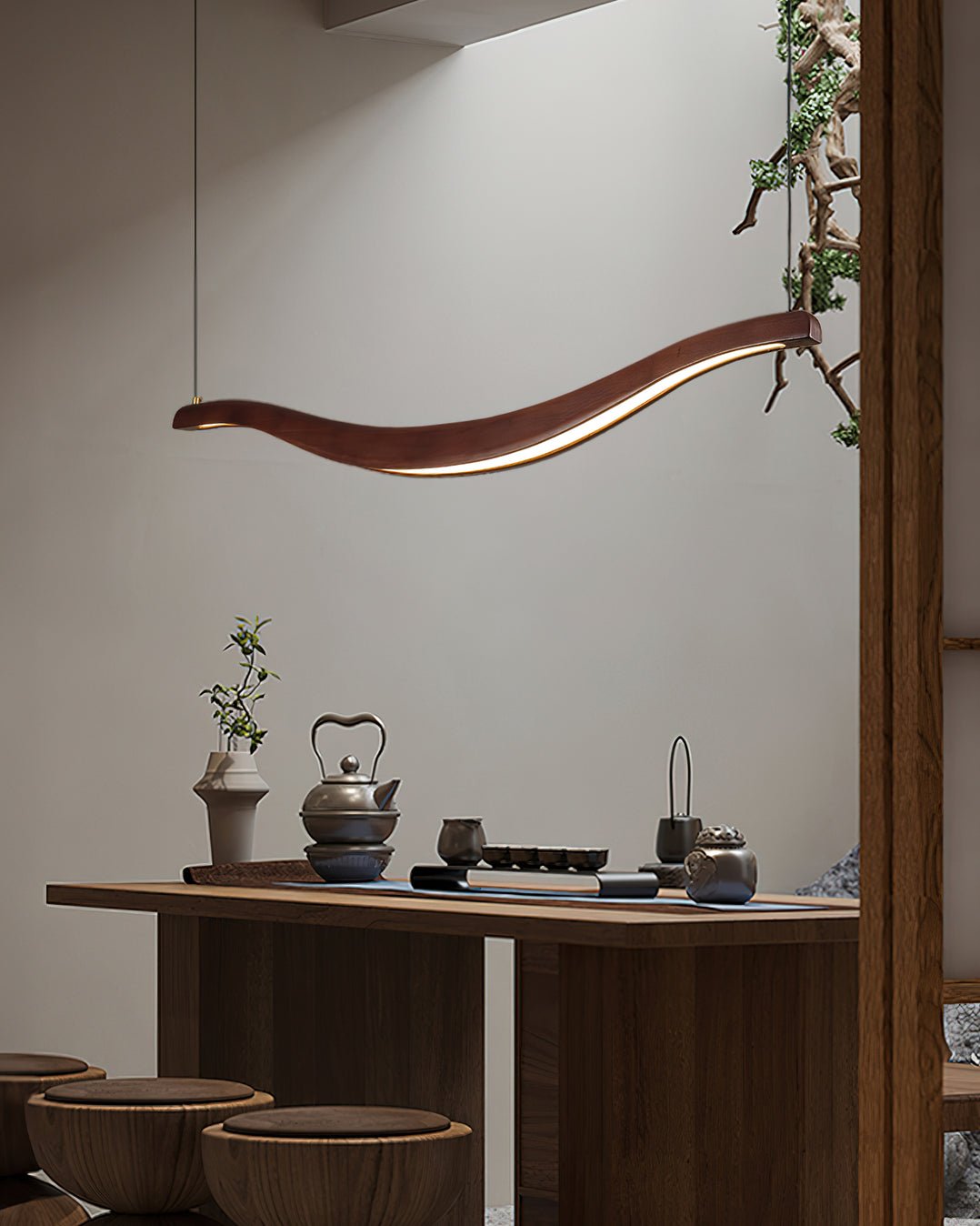 Wyrenune Wood Chandelier-Moonnatur