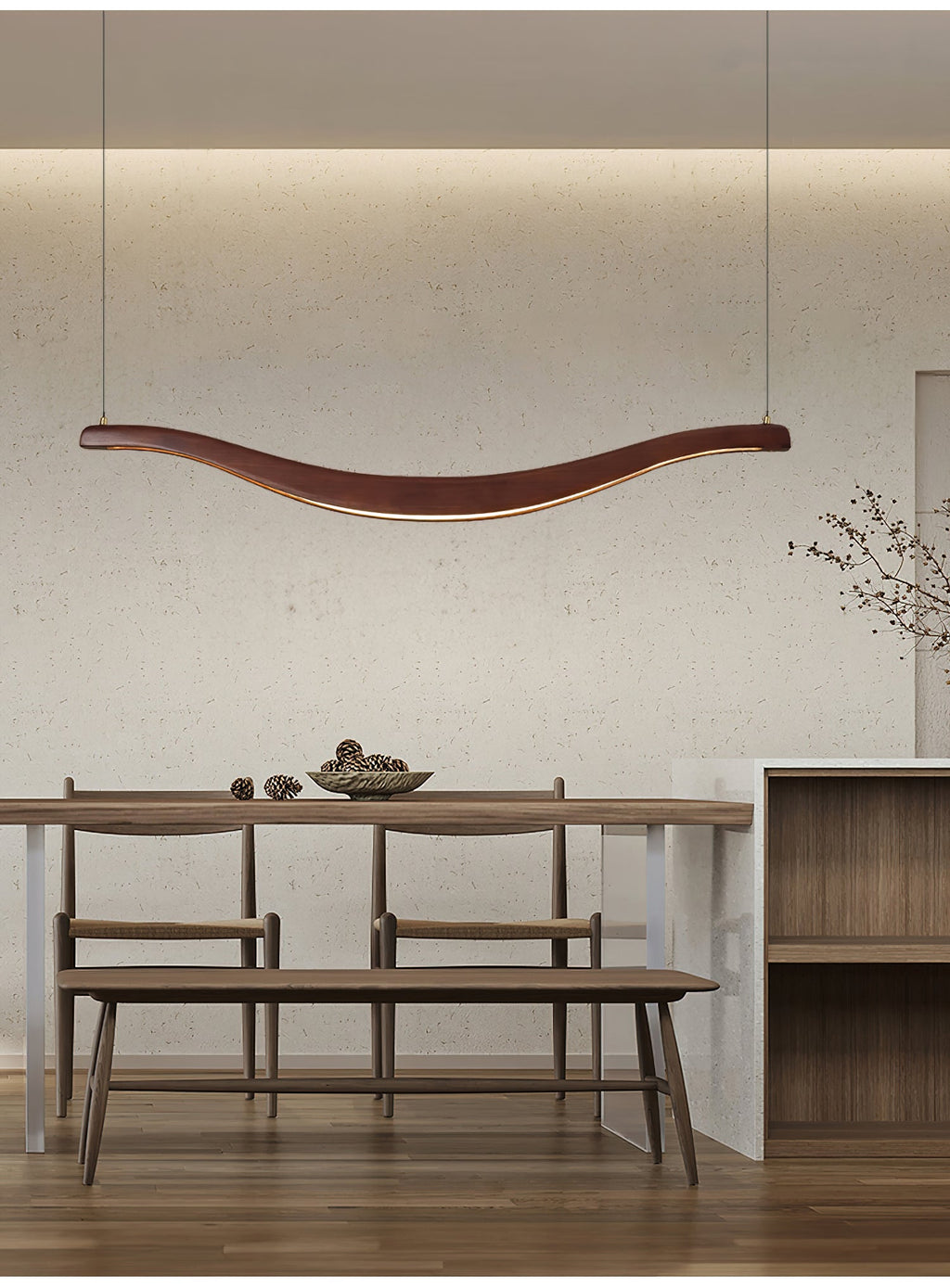 Wyrenune Wood Chandelier-Moonnatur