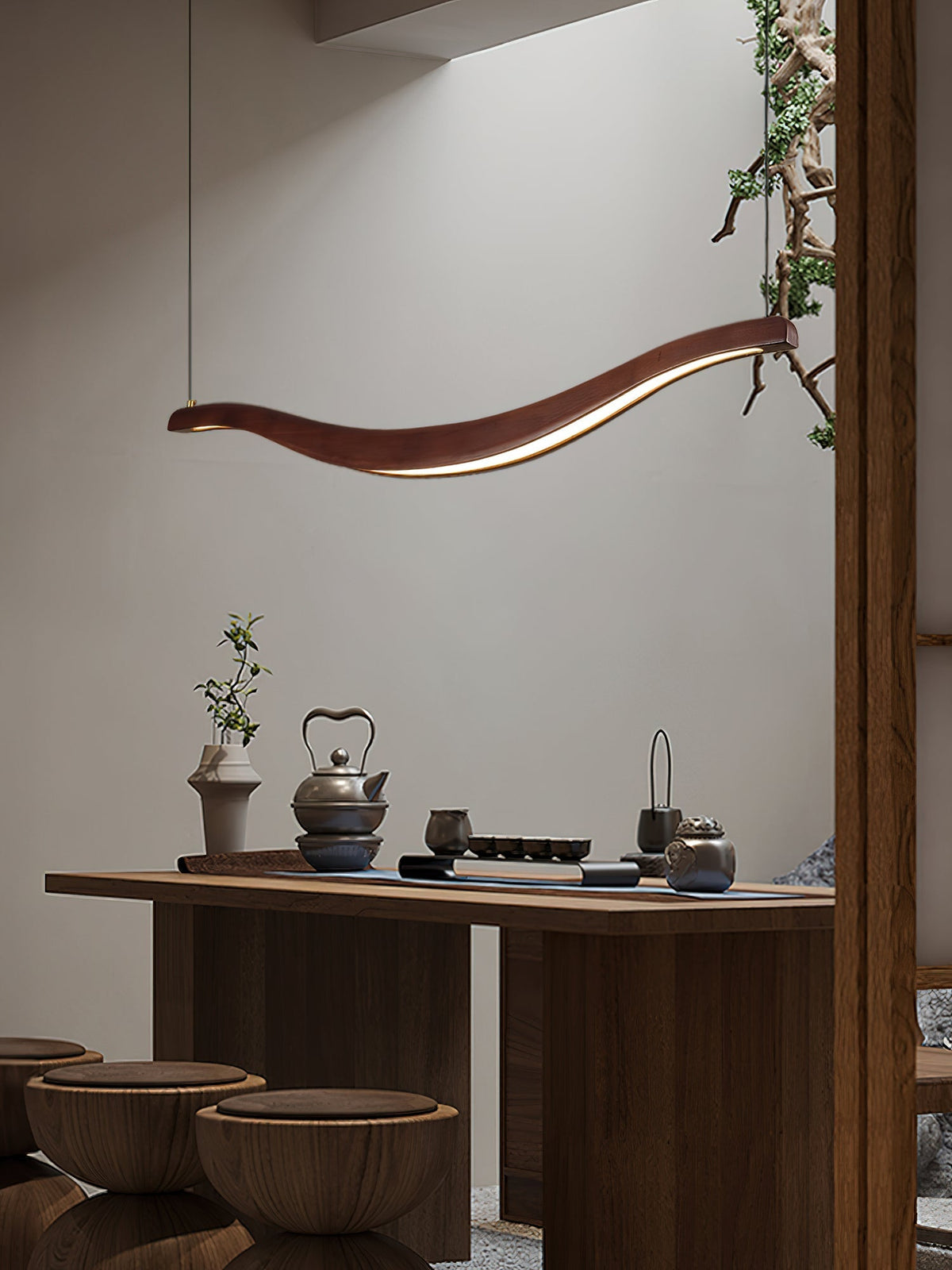 Wyrenune Wood Chandelier-Moonnatur