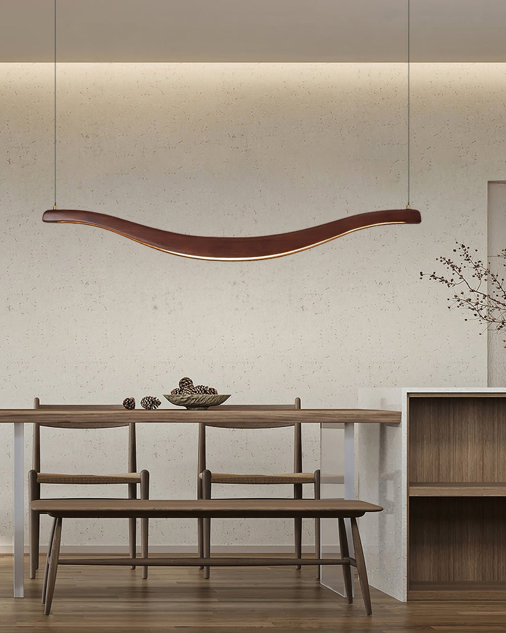 Wyrenune Wood Chandelier-Moonnatur
