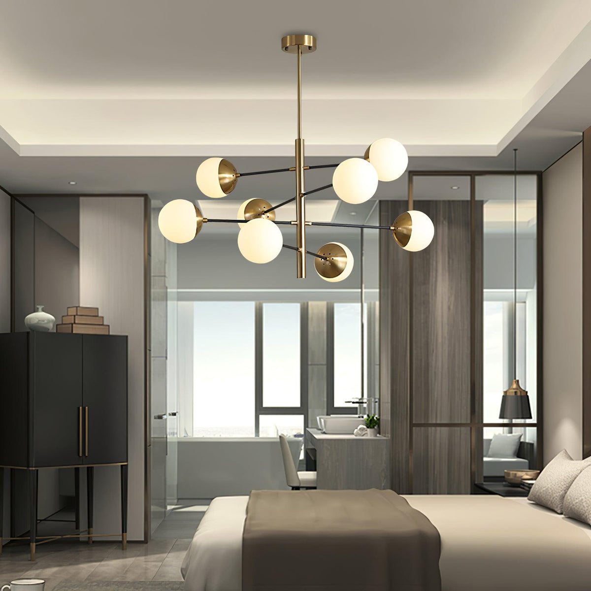 Polira Glass Chandelier-Moonnatur