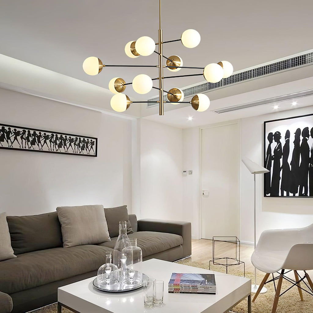 Polira Glass Chandelier-Moonnatur