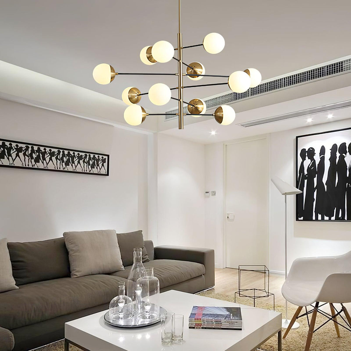Polira Glass Chandelier-Moonnatur