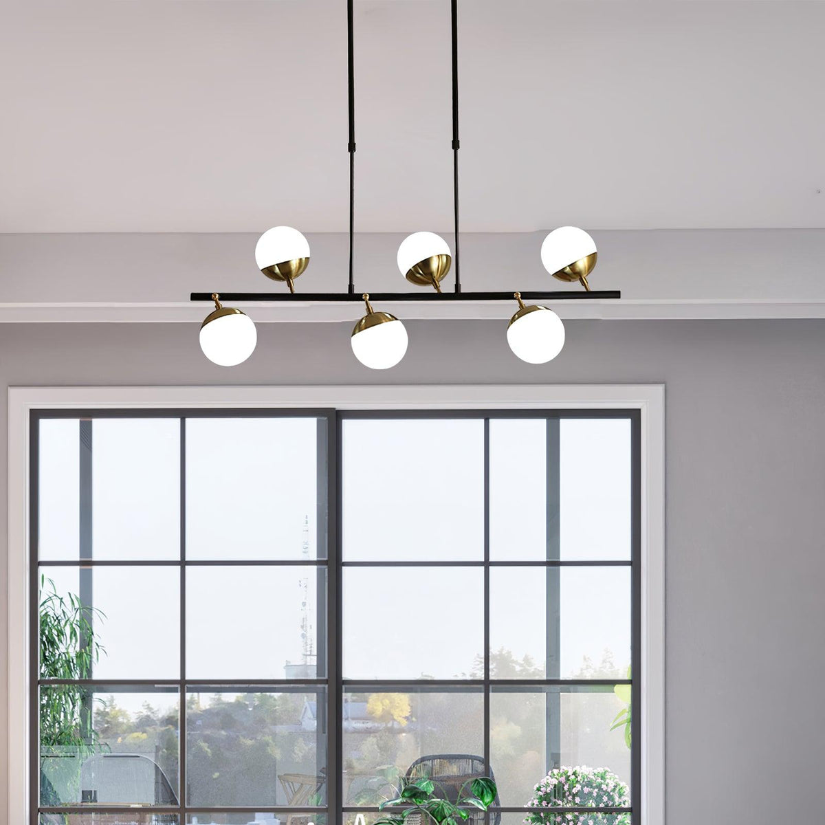 Ambelwick Glass Chandelier-Moonnatur