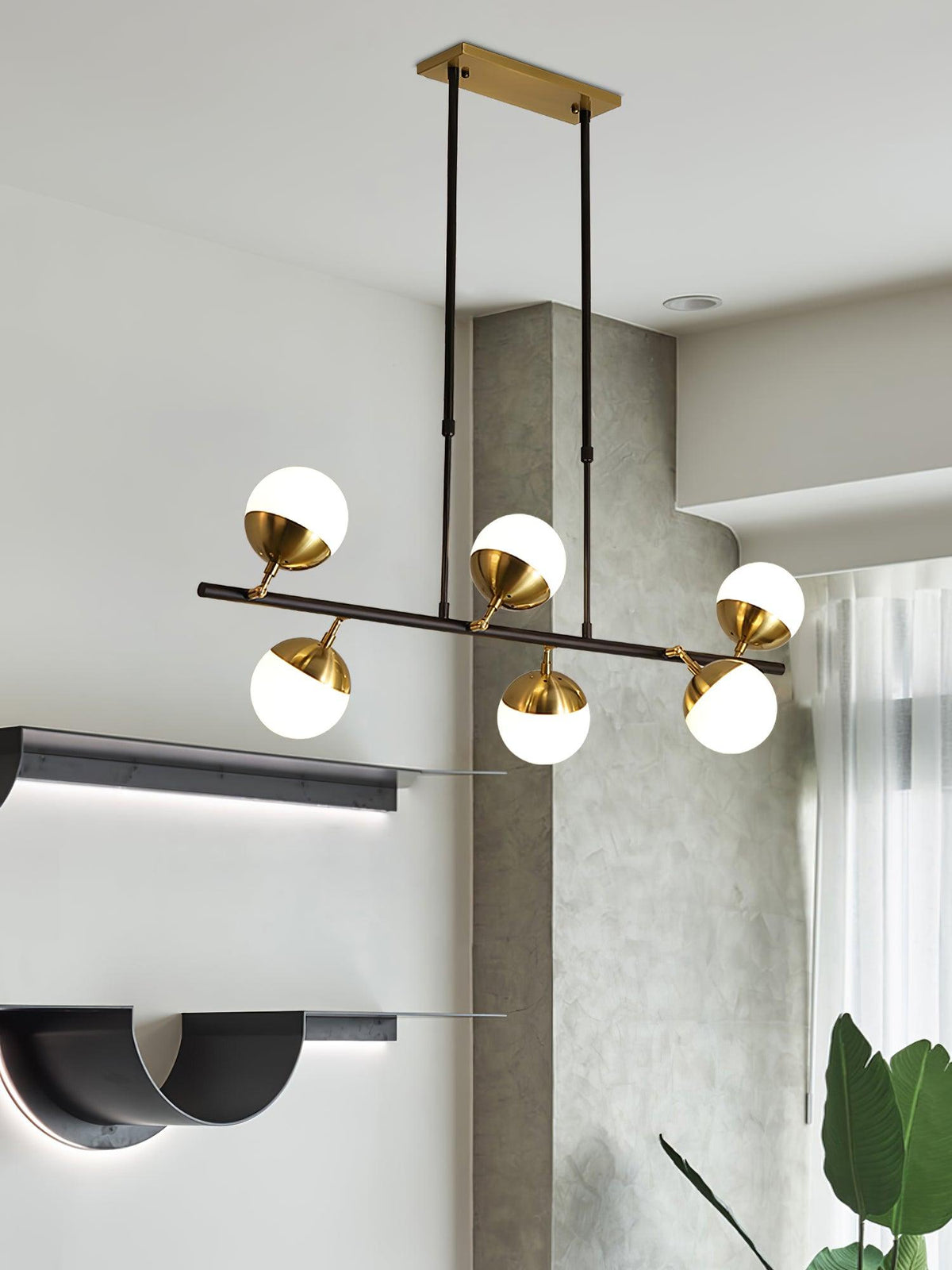 Ambelwick Glass Chandelier-Moonnatur
