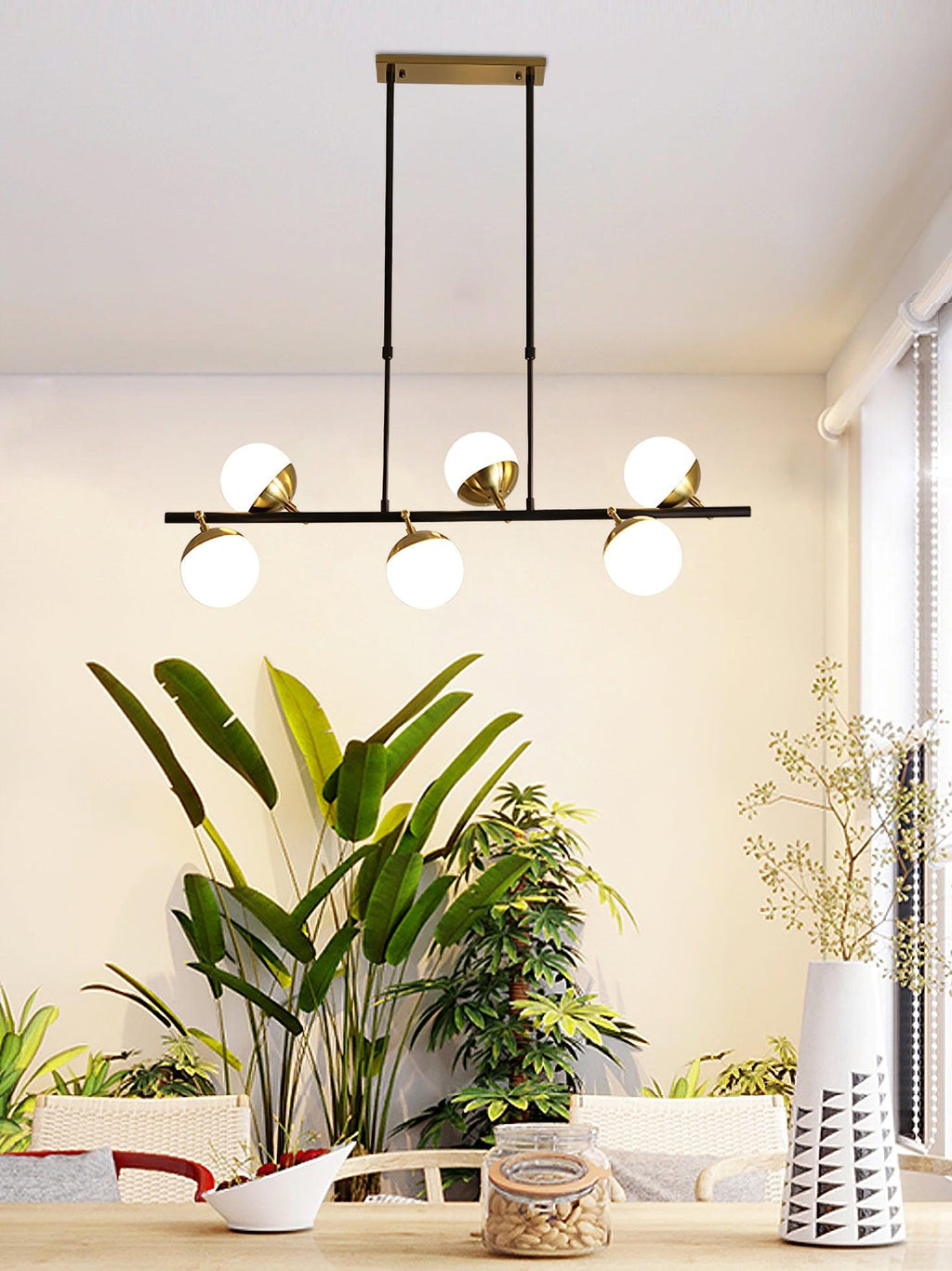 Ambelwick Glass Chandelier-Moonnatur