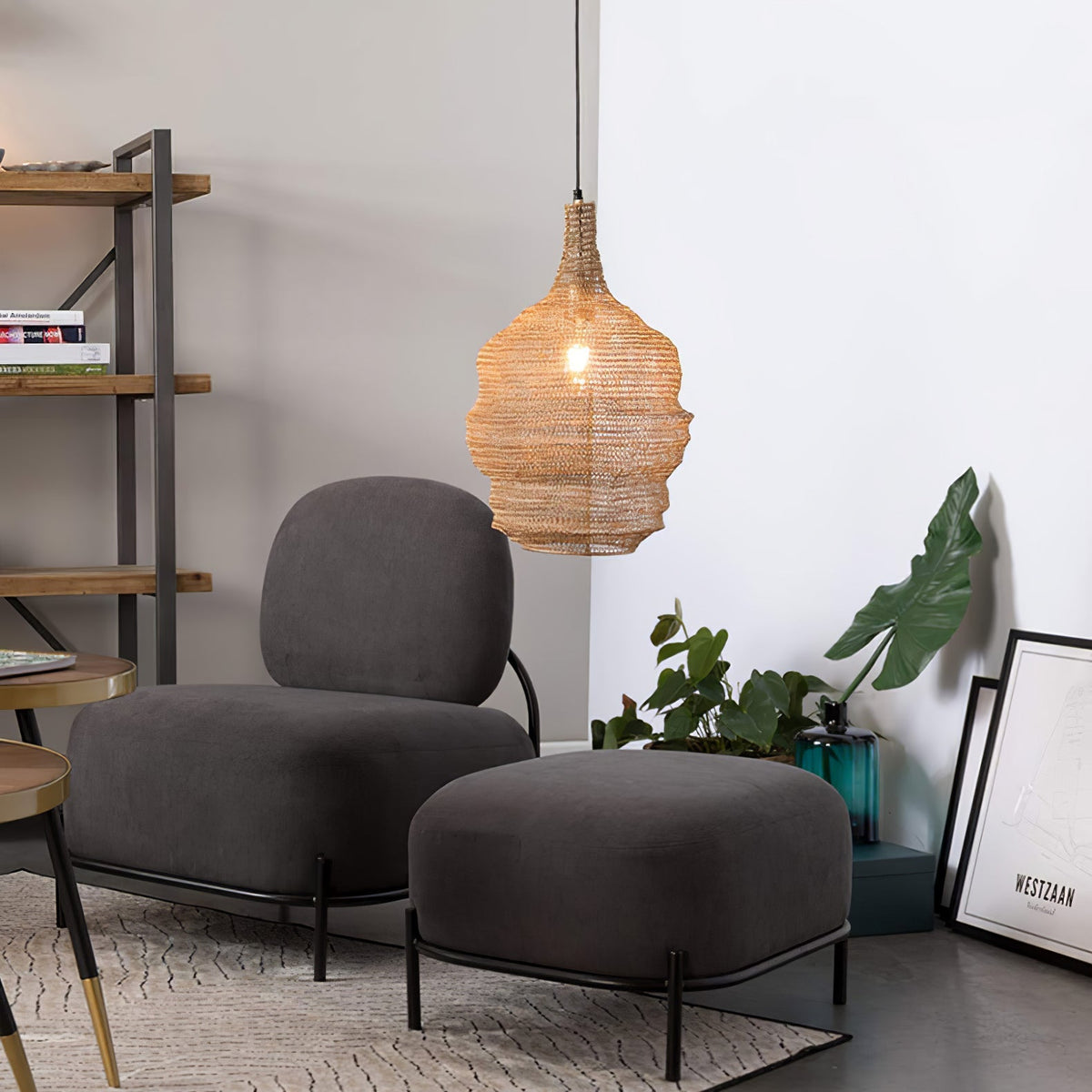Lavenlyn Steel Pendant Light-Moonnatur