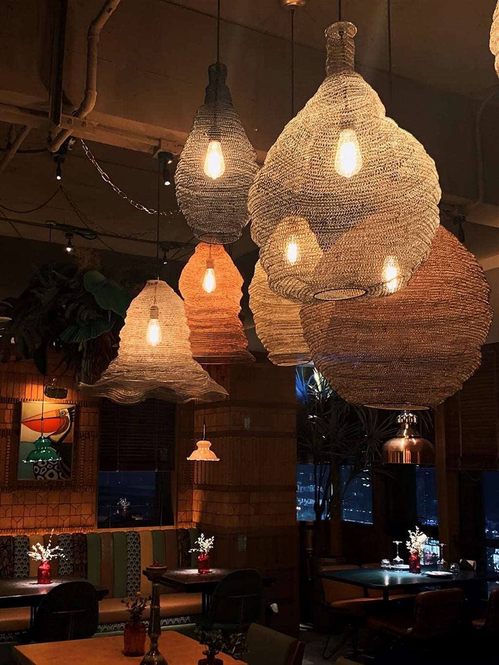 Lavenlyn Steel Pendant Light-Moonnatur