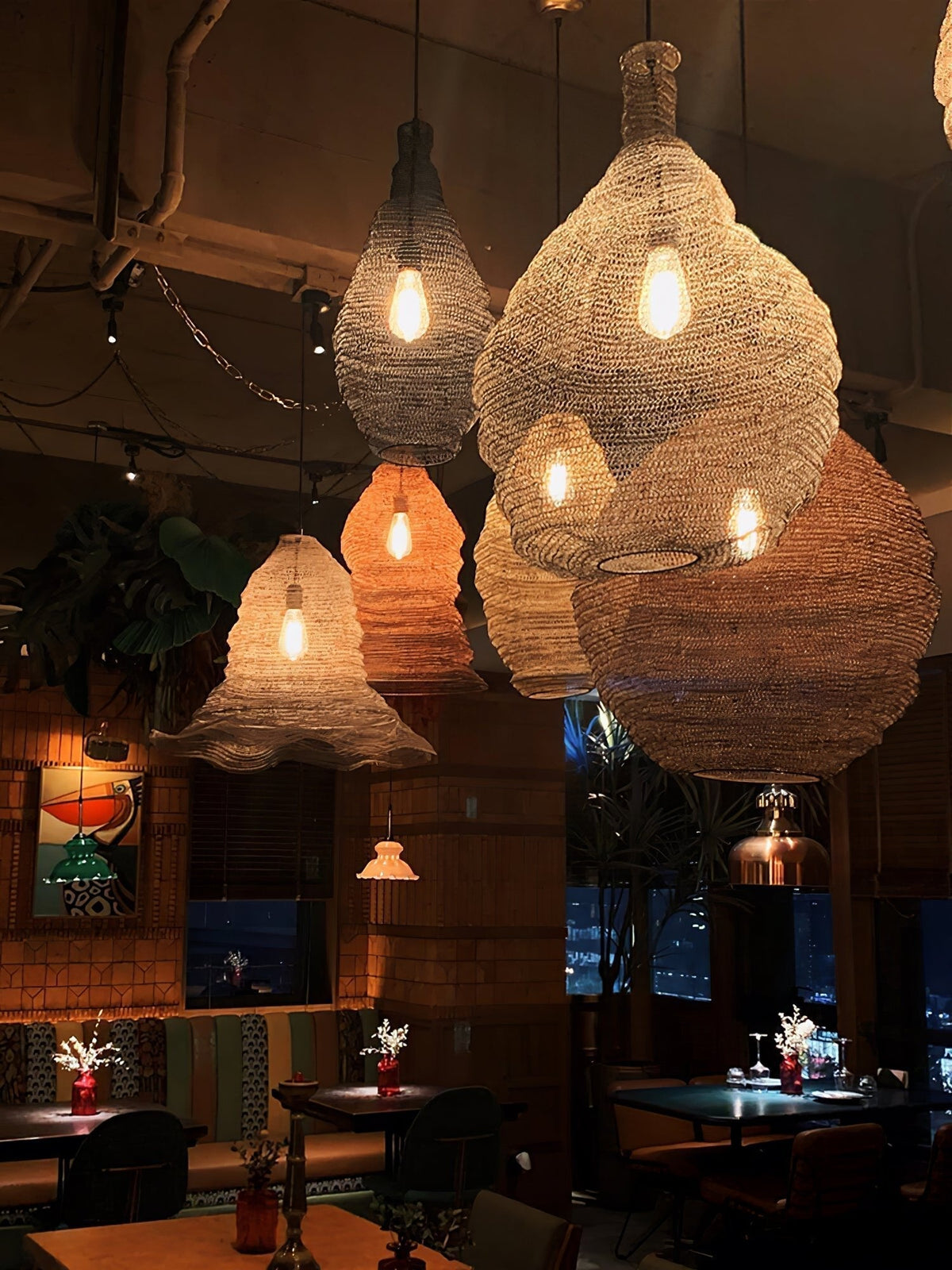 Lavenlyn Steel Pendant Light-Moonnatur