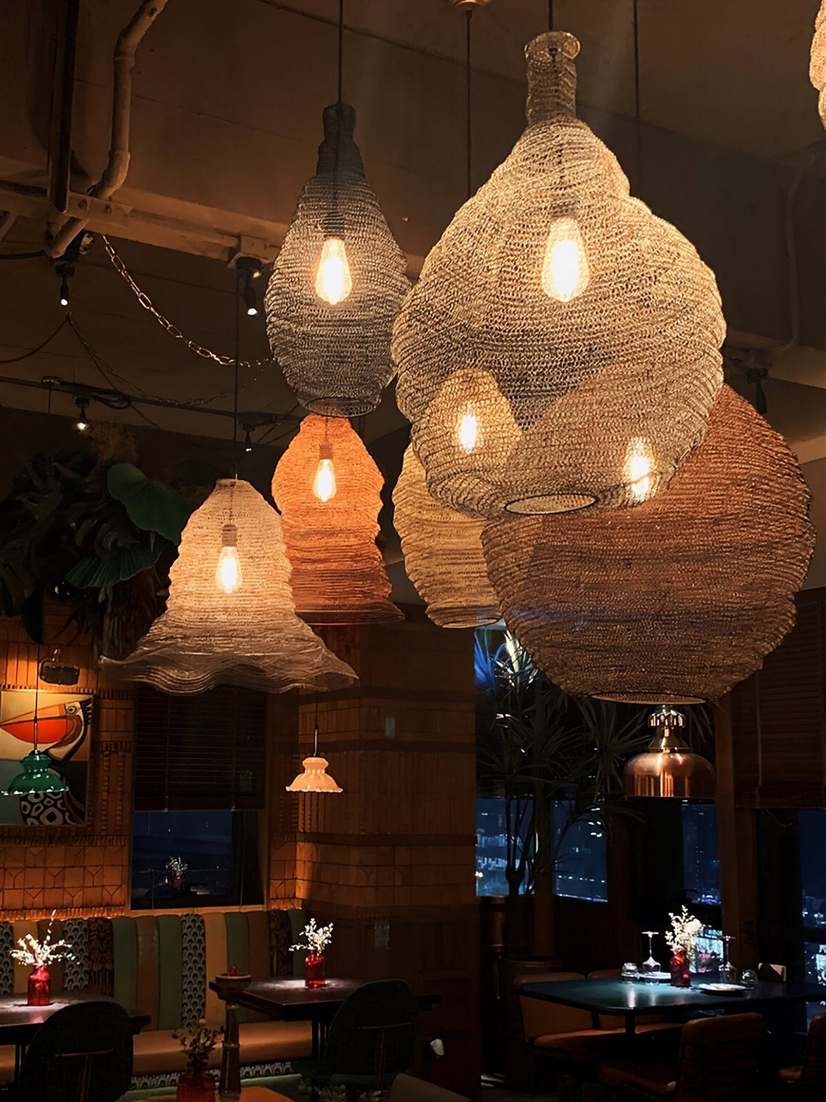 Lavenlyn Steel Pendant Light-Moonnatur