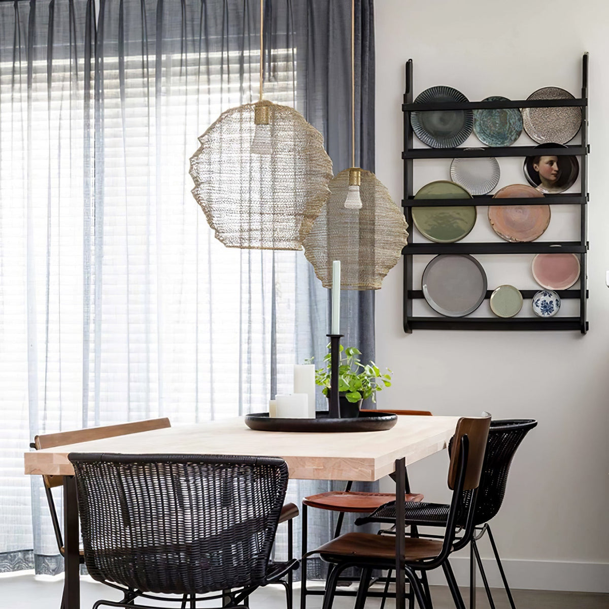 Lavenlyn Steel Pendant Light-Moonnatur