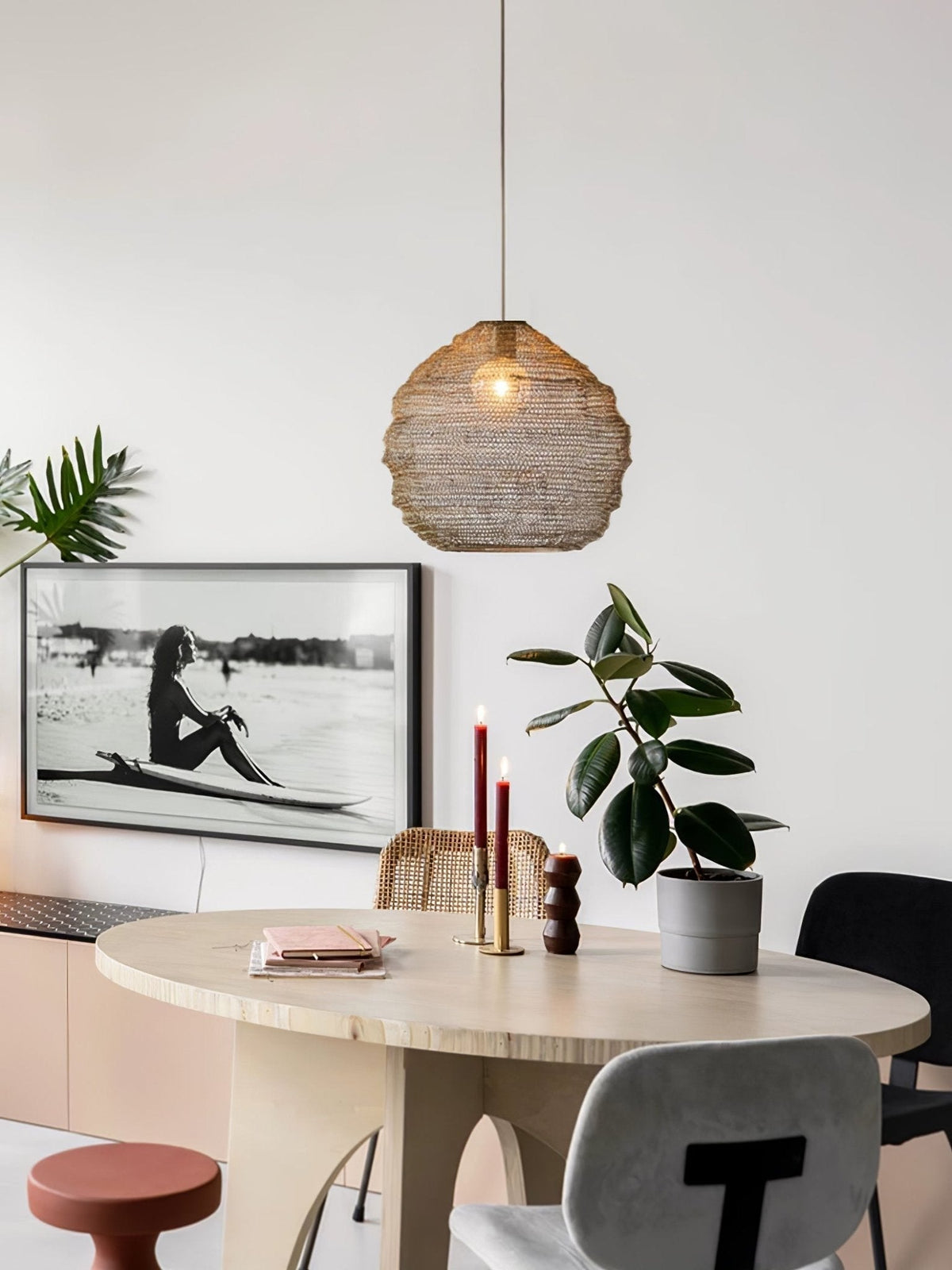Lavenlyn Steel Pendant Light-Moonnatur