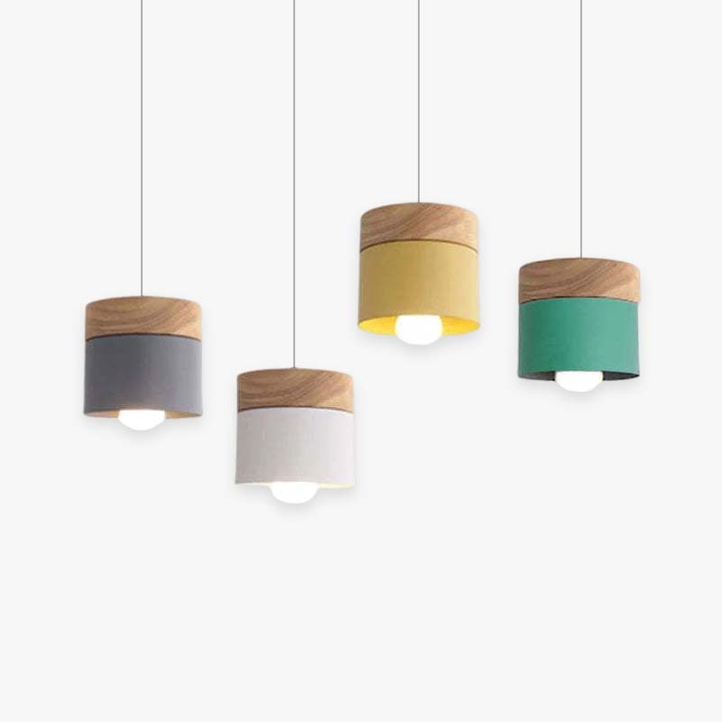 Hadrenash Wood Pendant Light-Moonnatur