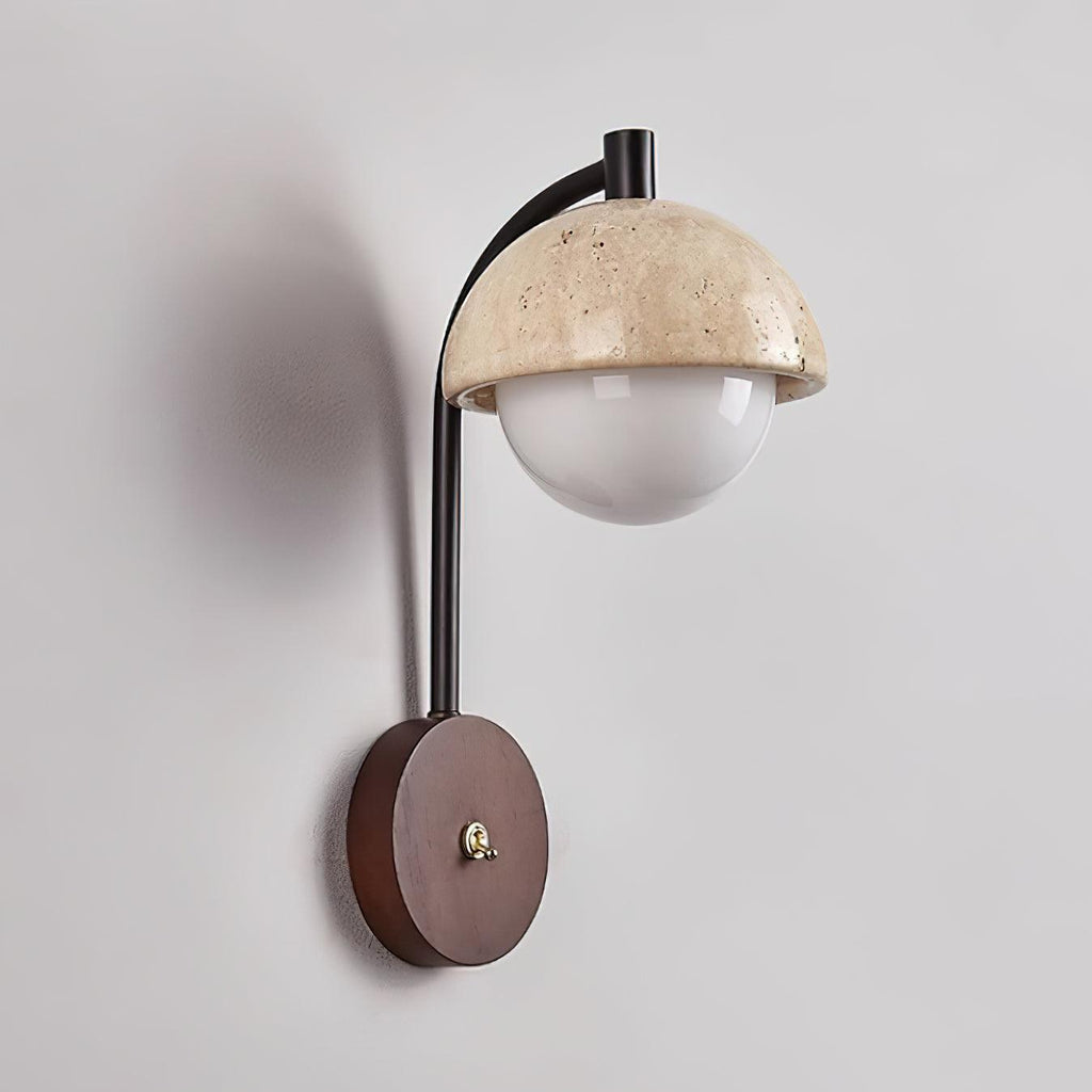 Jorrenfern Travertine Wall Light-Moonnatur