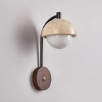 Jorrenfern Travertine Wall Light-Moonnatur