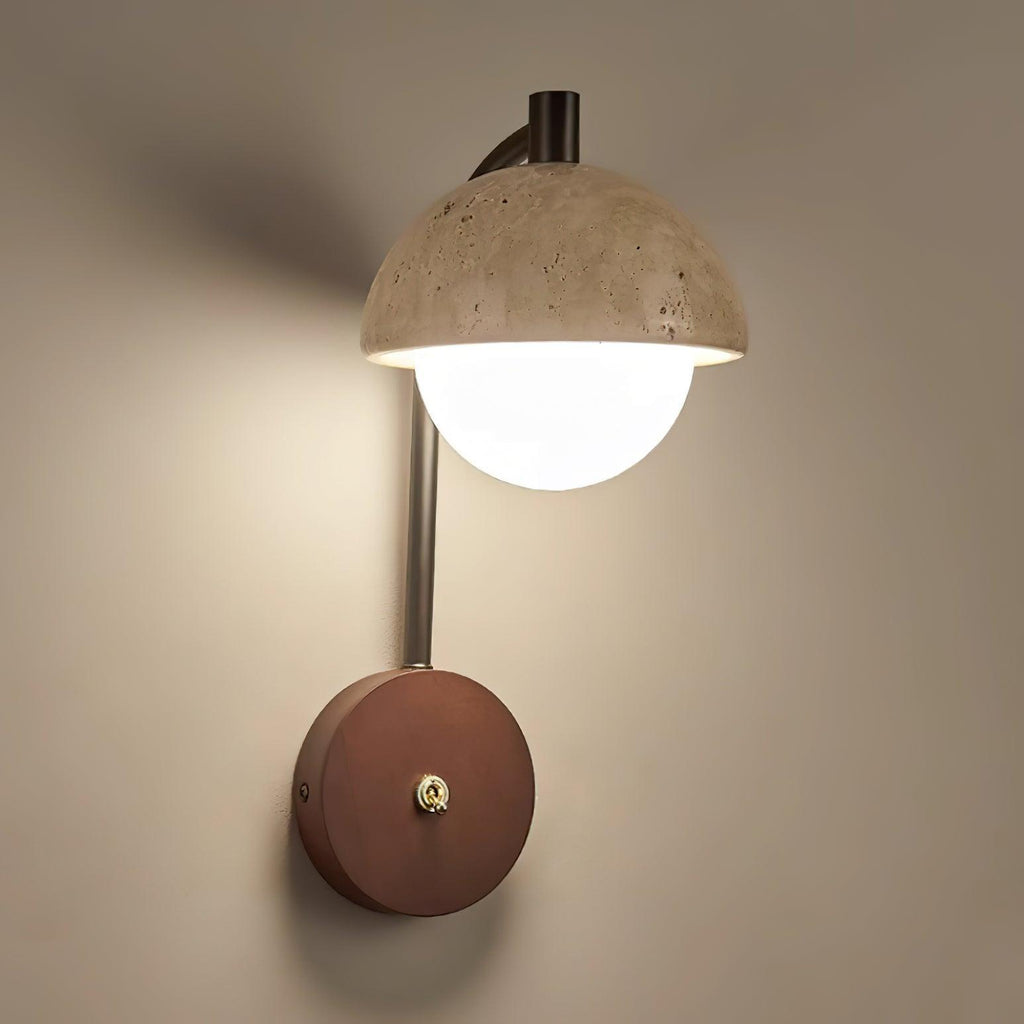 Jorrenfern Travertine Wall Light-Moonnatur
