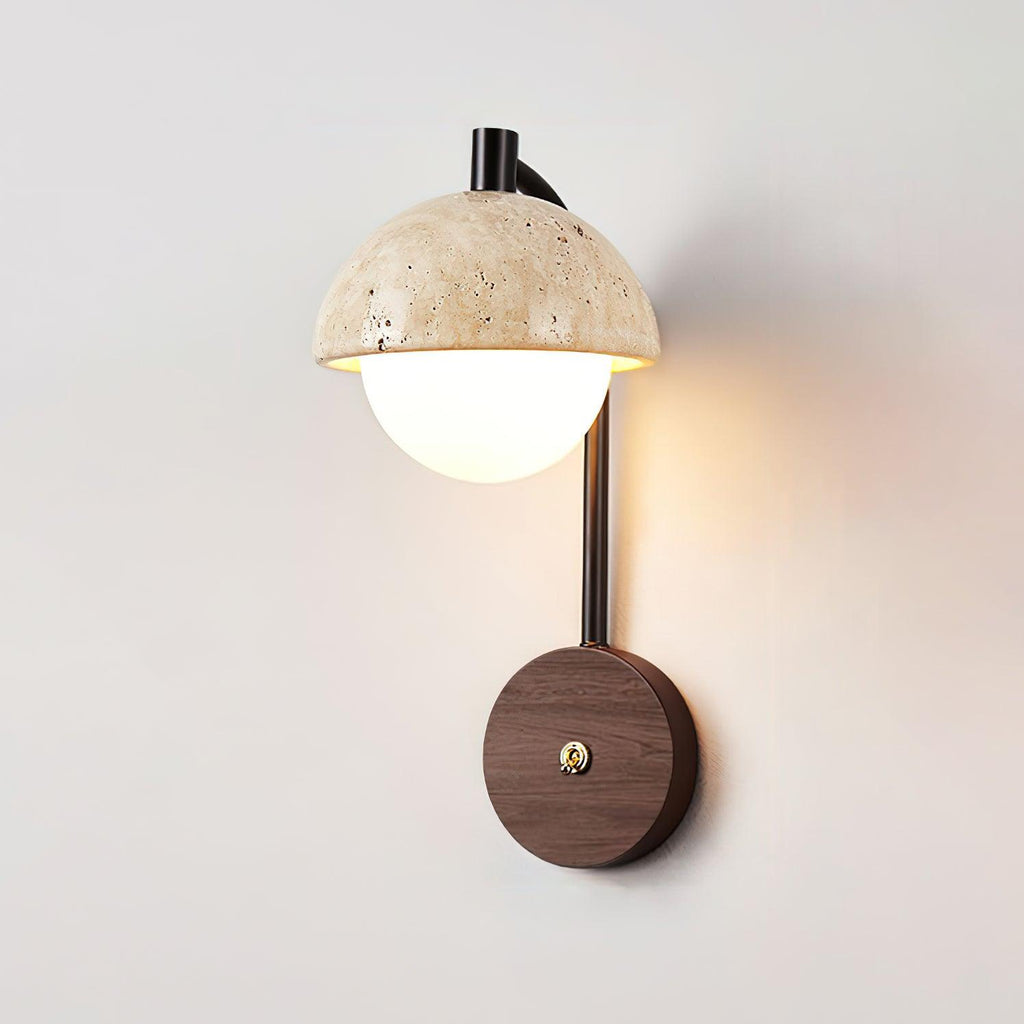 Jorrenfern Travertine Wall Light-Moonnatur