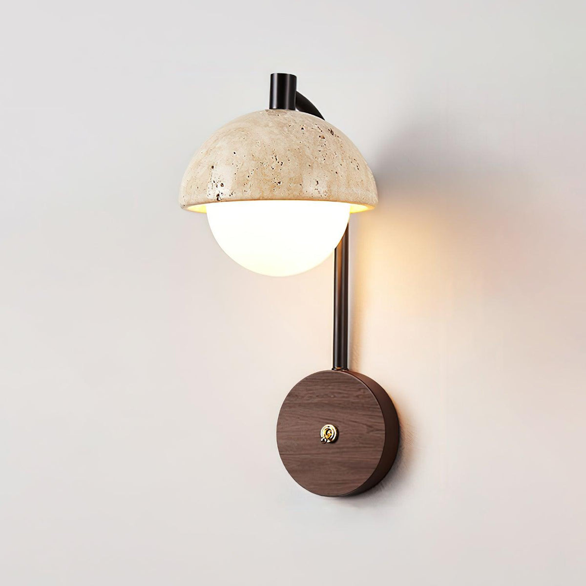 Jorrenfern Travertine Wall Light-Moonnatur
